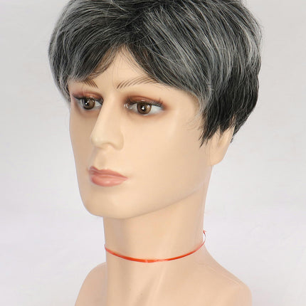 Synthetic Wigs with Bangs for Men fluffy short curly wig Natural Short Bob Curly Men Fluffy Party