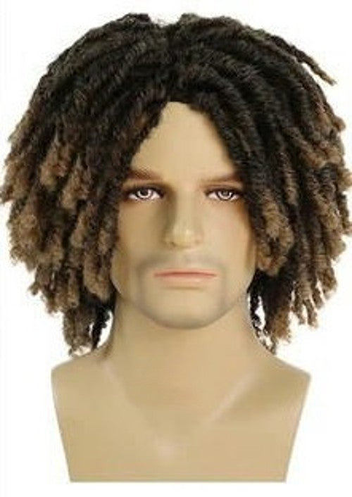 Short Dreadlock Wig for Men Synthetic Curly Full Wig for daily,Men's Wigs Natural Synthetic Hair
