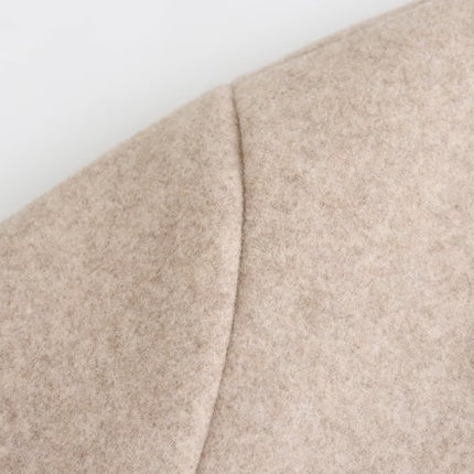 Women's Notch Lapel Double Breasted Mid Long Outwear Winter Coat