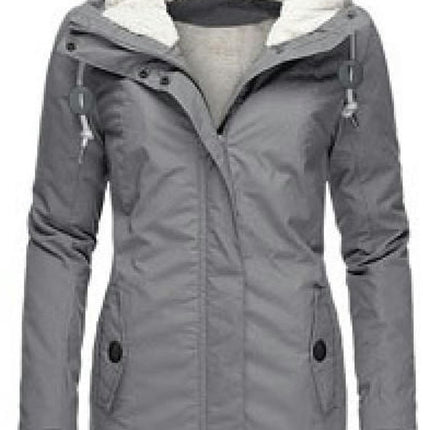 Women's Winter Warm Coat Thicken Fleece Lined Parka Jackets with Hood