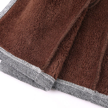 Women's Warm Zipper Fleece Pea Coat Trench Coat Jacket with Hood 1