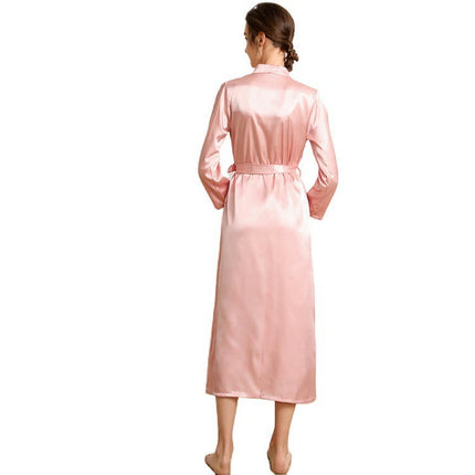Women Long Bridesmaid Wedding Party Satin Robes Sleepwear