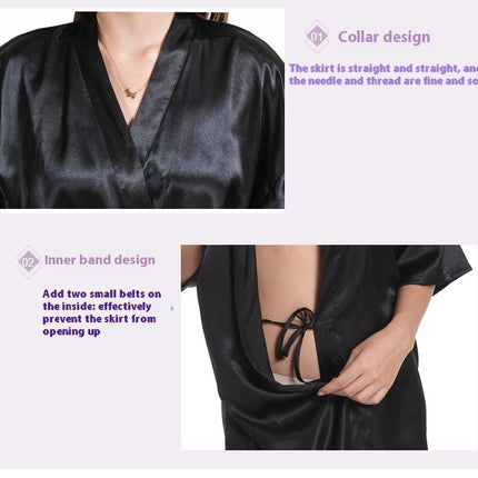 Women's Kimonos Bridesmaid Robes Wedding Party Bridal Robes Satin Silk Robes