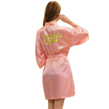 Women's Satin Kimono Robes Party Robes Silky Bathrobes