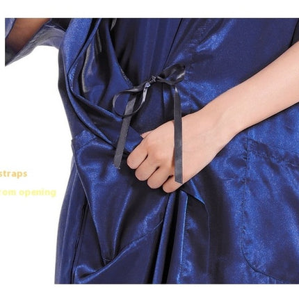 Women Satin Bride Bridesmaid Wedding Party Robes Sleepwear with Pockets