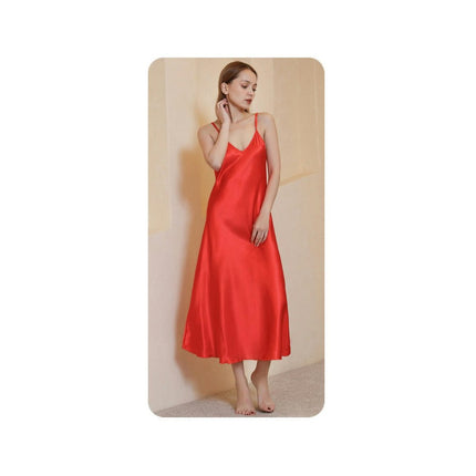 Satin Nightgowns for Women Silk Nightdress Chemise Long Sleepwear