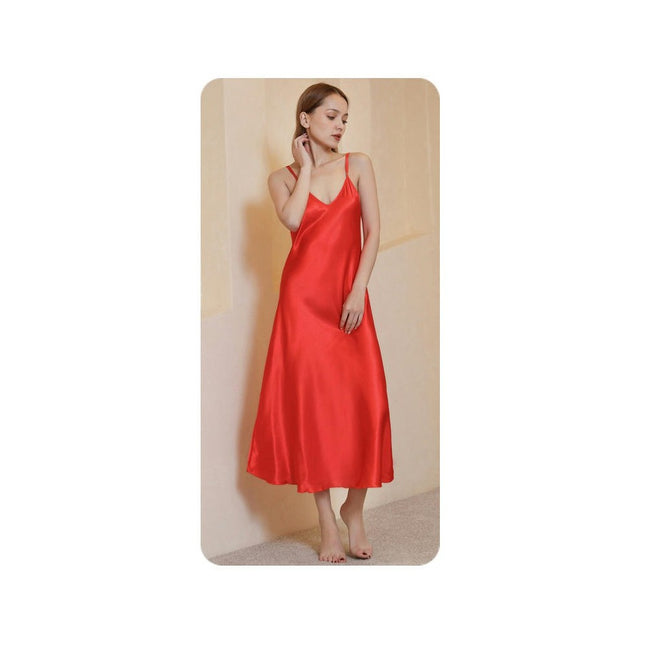 Satin Nightgowns for Women Silk Nightdress Chemise Long Sleepwear