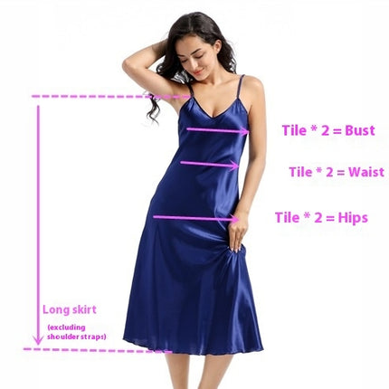 Satin Nightgowns for Women Silk Nightdress Chemise Long Sleepwear
