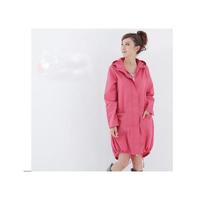 Women's Raincoat Waterproof Rain Poncho Lightweight Hiking Hooded Coat Jacket for Outdoor Activities