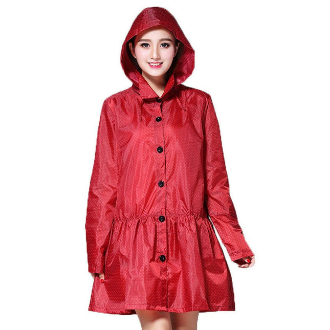 Lightweight Raincoats Women's Raincoat Waterproof Rain Jacket Hooded Outdoor Hiking Raincoats