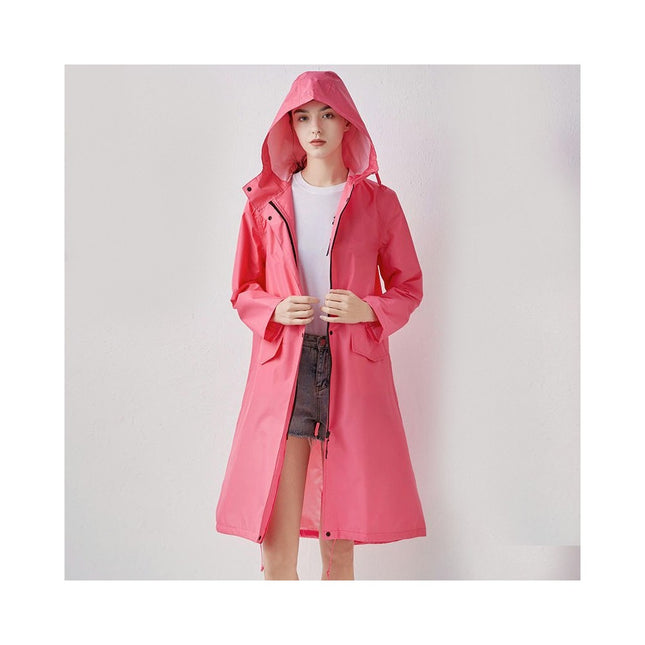 Women's Raincoats for Adults Raincoat Waterproof Rain Jacket Camping Hiking Outerwear Reusable