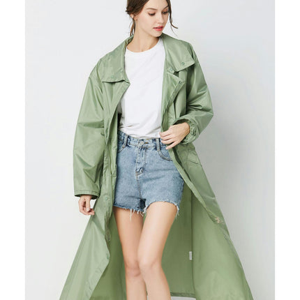 Women's Raincoats Long Waterproof Raincoat Poncho with Pocket windbreaker Jacket for Outdoor