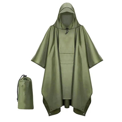 Raincoats Rain Poncho Multifunctional Waterproof Raincoat with Hood for Adult Outdoor Hiking Poncho