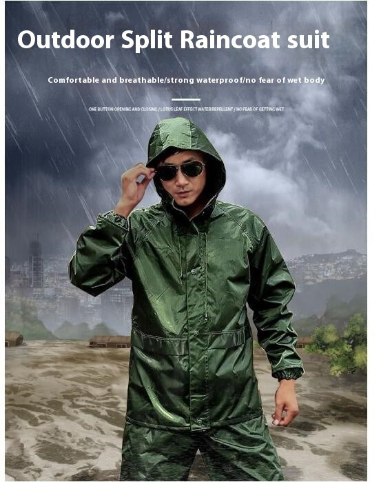 Rain Suit, Rain Gear for Men Women Waterproof Work Lightweight Raincoats,Raincoat and Rain Pants