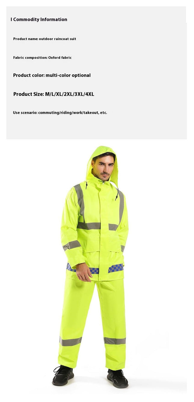 Waterproof Rain Suit for Men,Lightweight Rain jacket And Pants, Raincoat for Outdoor Cycling