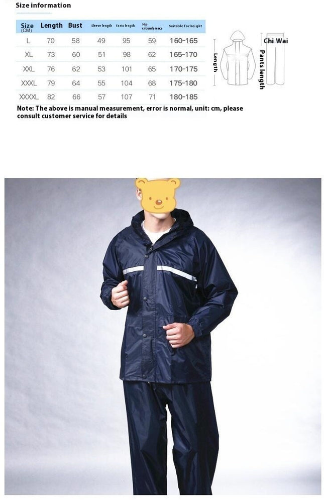 Waterproof Rain Suit for Men,Lightweight Rain jacket with Pants Raincoat for Motorcycle Cycling