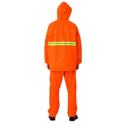Raincoat Set Waterproof Rain Suits Lightweight Hiking Hooded Coat Jacket for Outdoor