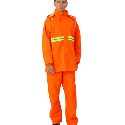 Raincoat Set Waterproof Rain Suits Lightweight Hiking Hooded Coat Jacket for Outdoor