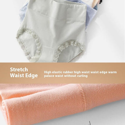 Women's Cotton High Waisted Lace Panties Sexy Full Coverage Panties 5 Pack