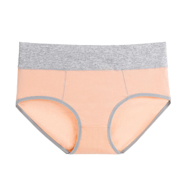 Women's Underwear Cotton Mid Waisted Panties Full Coverage Briefs 10 Pack