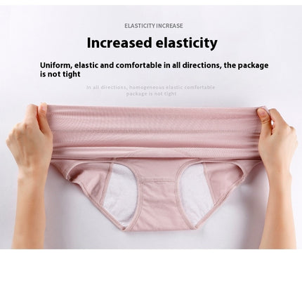 Women's Menstrual Period Briefs High Waisted Cotton Panties 3 Pack
