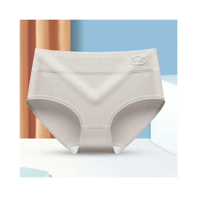 Women's Soft Cotton Briefs Mid-High Waisted Full Coverage Panties 5 Pack