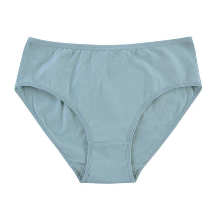 Women's Cotton Panties Mid-High Waisted Full Coverage Soft Briefs 5 Pack