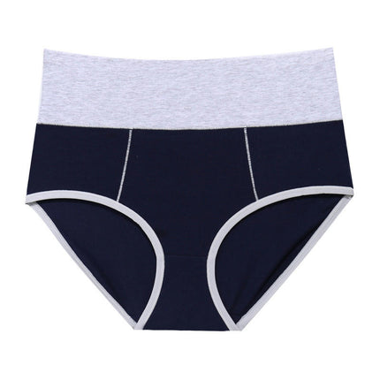 Women's Cotton Underwear High Waist Stretch Briefs Breathable Panties 10 Pack