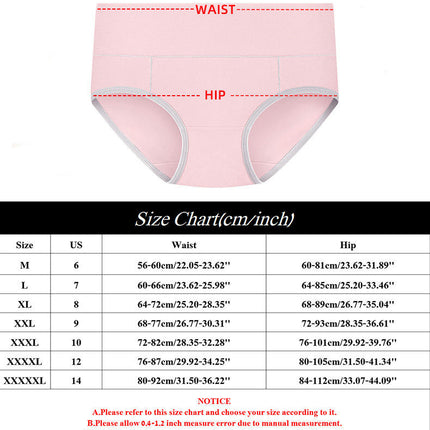 4 Pack Women's Cotton Hipster Panties Mid Waist Ladies Soft Briefs 1