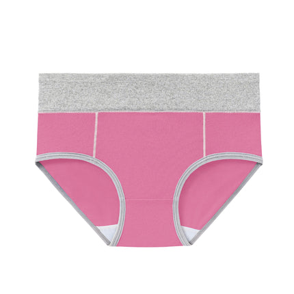 Women's Cotton High Waisted Panties Full Coverage Briefs 5 Pack