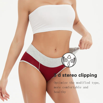 Women's Cotton High Waisted Panties Full Coverage Briefs 5 Pack 1