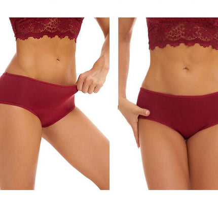 Womens Menstrual Period Panties Cotton Leak Proof Protective Briefs 3 Pack 1