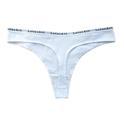 Women's Thongs Cotton Breathable Panties Stretch Bikini Underwear