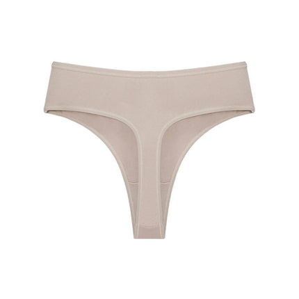 Women's Cotton Thong High Waisted Breathable Comfortable Panties
