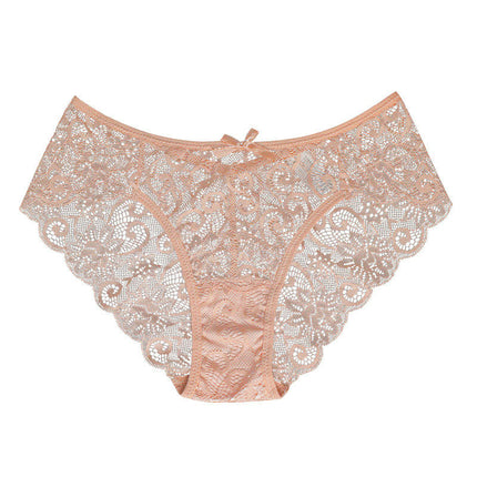 Sexy Underwear for Women No Show Panties Lace Bikini Lightweight Brief