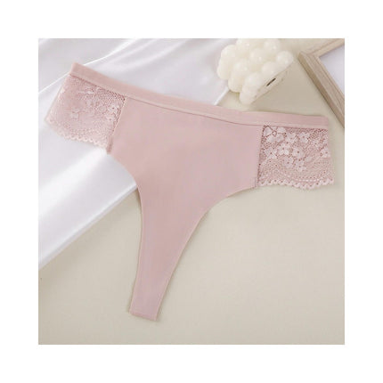 Women's Seamless Underwear Lace No Show Bikini Panties invisible Underpants