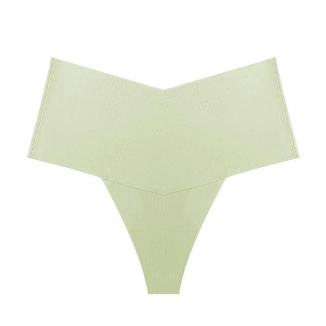 Women's Seamless Mid Waisted Underwear No Show Panties Soft Stretch Briefs 3 Pack