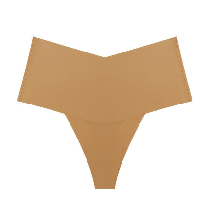 Women's Seamless Mid Waisted Underwear No Show Panties Soft Stretch Briefs 3 Pack