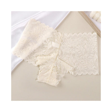 Women's High Waisted Lace Panties Sexy Boyshorts Full Coverage Panties 3 Pack