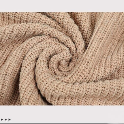 Women Solid Color Hooded Zipper Knit Sweater Drawstring Pocket Sweater Women Cardigan Jacket