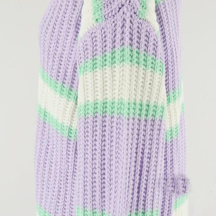 Colorful Long Sleeve Big Size Patchwork Fashion Cardigan Women Sweater Jacket