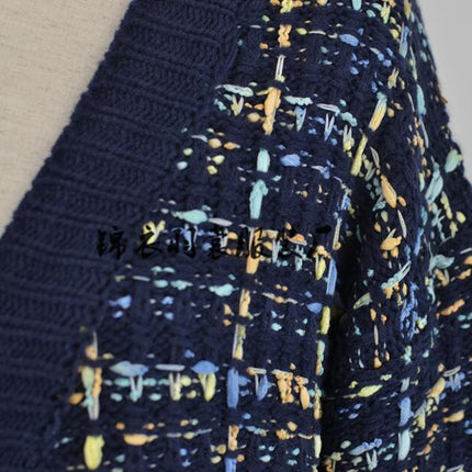 Women's Long Knit Large Size Fashion Color Cardigan Sweater Jacket