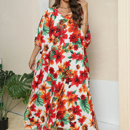 Kaftan Dresses for Women Summer Beach Dress Print Swimsuit Cover Ups