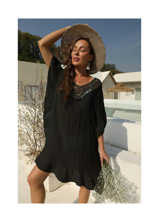 Swimsuits Cover Up for Women Crochet Hollow Out Bathing Suit Coverups Dress