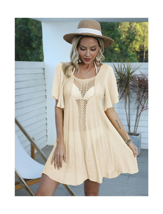 Women Swimsuit Cover Up Bathing Suit Bikini Beach Crochet Dress