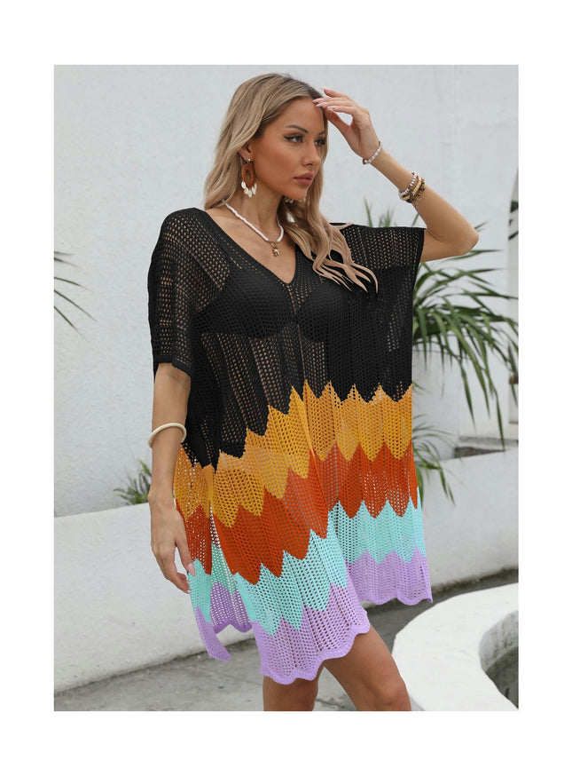 Women's Bathing Suit Cover Up for Beach Pool Swimwear Loose Crochet Knit Dress