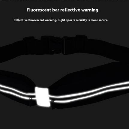 Running Belt for Women Men with 2 Zipper Pockets Adjustable Sports Belt Waist Bag for Hiking Running and Cycling