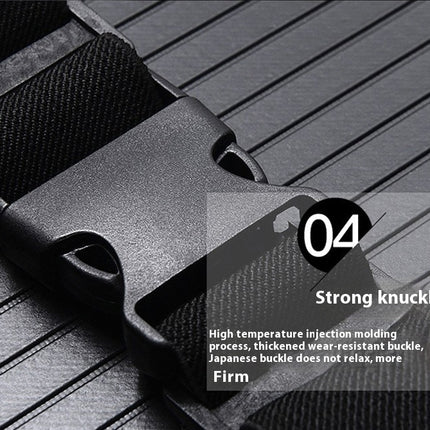 Running Belt for Women Men with 3-Zipper Pockets Adjustable Sports Belt Waist Bag for Hiking Running and Cycling