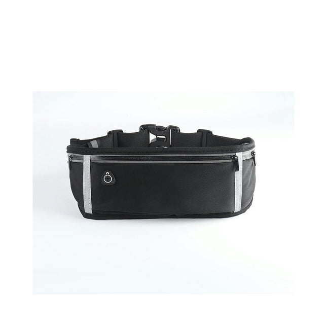 Running Belt for Women Men with 3-Zipper Pockets Adjustable Sports Belt Waist Bag for Hiking Running and Cycling