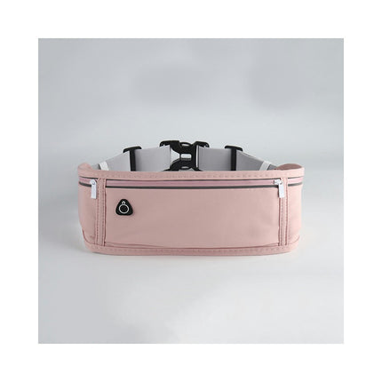 Running Belt for Women Men with 3-Zipper Pockets Adjustable Sports Belt Waist Bag for Hiking Running and Cycling